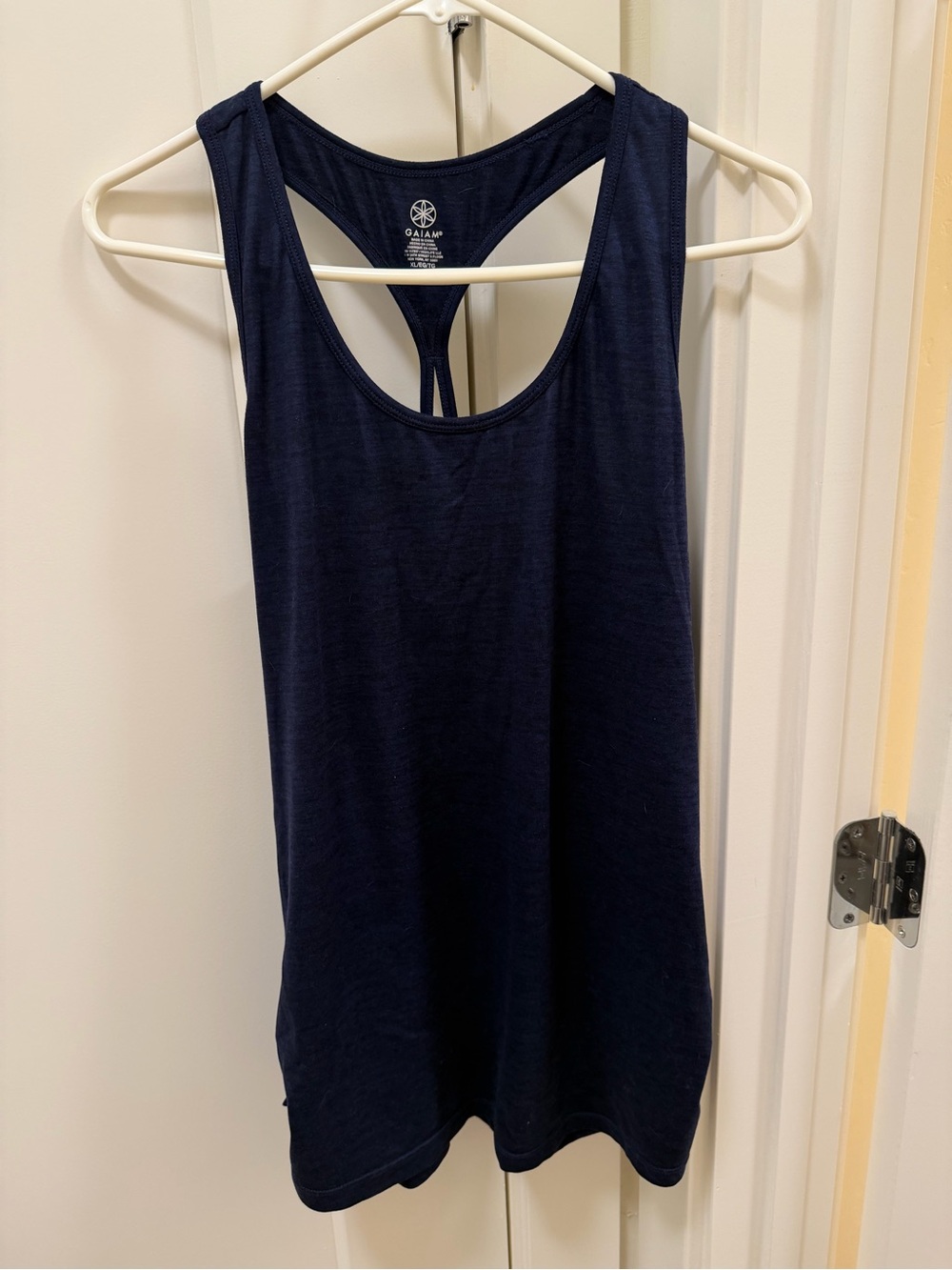 GAIAM Navy Racerback Tank Top